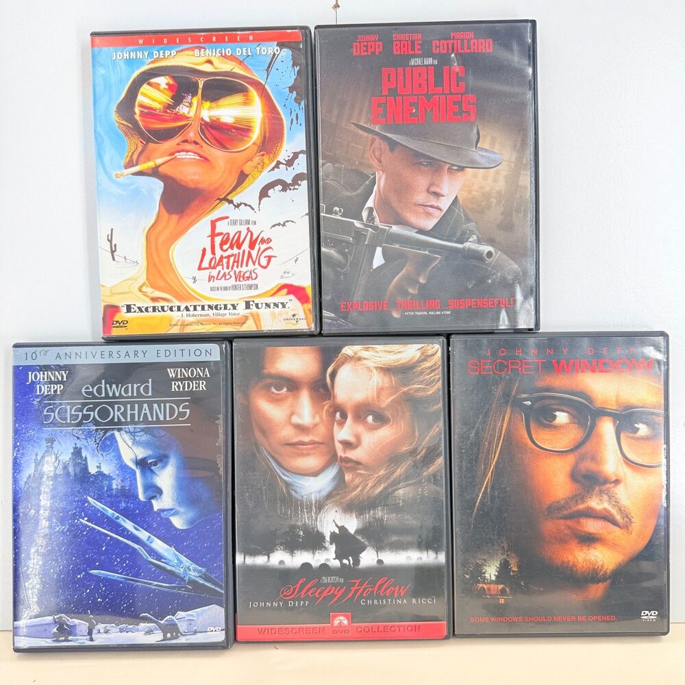Johnny Depp Movie Bundle Edward Scissorhands Secret Window